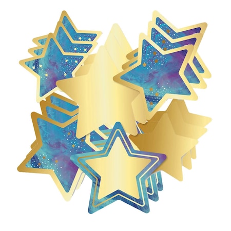 Carson Dellosa Galaxy Stars Cut-Outs, 36 Pieces, PK3 120571